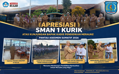 Apresiasi SMAN 1 Kurik Atas Kunjungan Bapak Kadis Pendidikan Merauke Pantau Asesmen Sumatif 2026