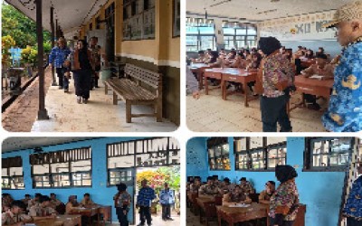 Kunjungan Sekretaris Dinas Pendidikan Merauke Pantau Kelancaran Asesmen Sumatif Akhir Semester Genap 2025/2026