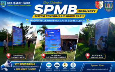 Sambut SPMB 2026/2027, SMA Negeri 1 Kurik Mulai Sosialisasi Melalui Titik Strategis
