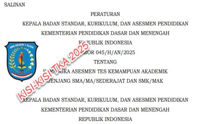 Kisi-Kisi Tes Kemampuan Akademik (TKA) 2025