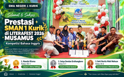 Bangga! Siswa SMA Negeri 1 Kurik Raih Prestasi Gemilang di LITERAFEST III 2026 Sastra Inggris MUSAMUS