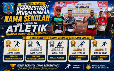 Semangat Juara! SMA Negeri 1 Kurik Borong Medali di Kejuaraan Atletik DISPORA Merauke